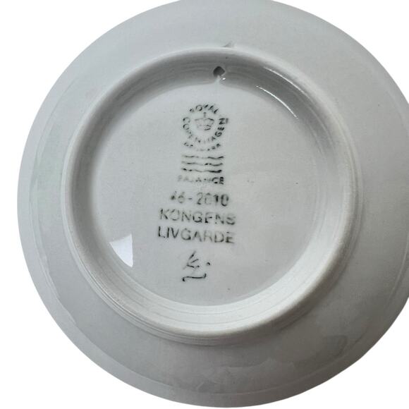 Porcelain Mini Plate Wall Art Royal Copenhagen Kongens Livgarde Blue 3.25 Inch - Picture 3 of 15